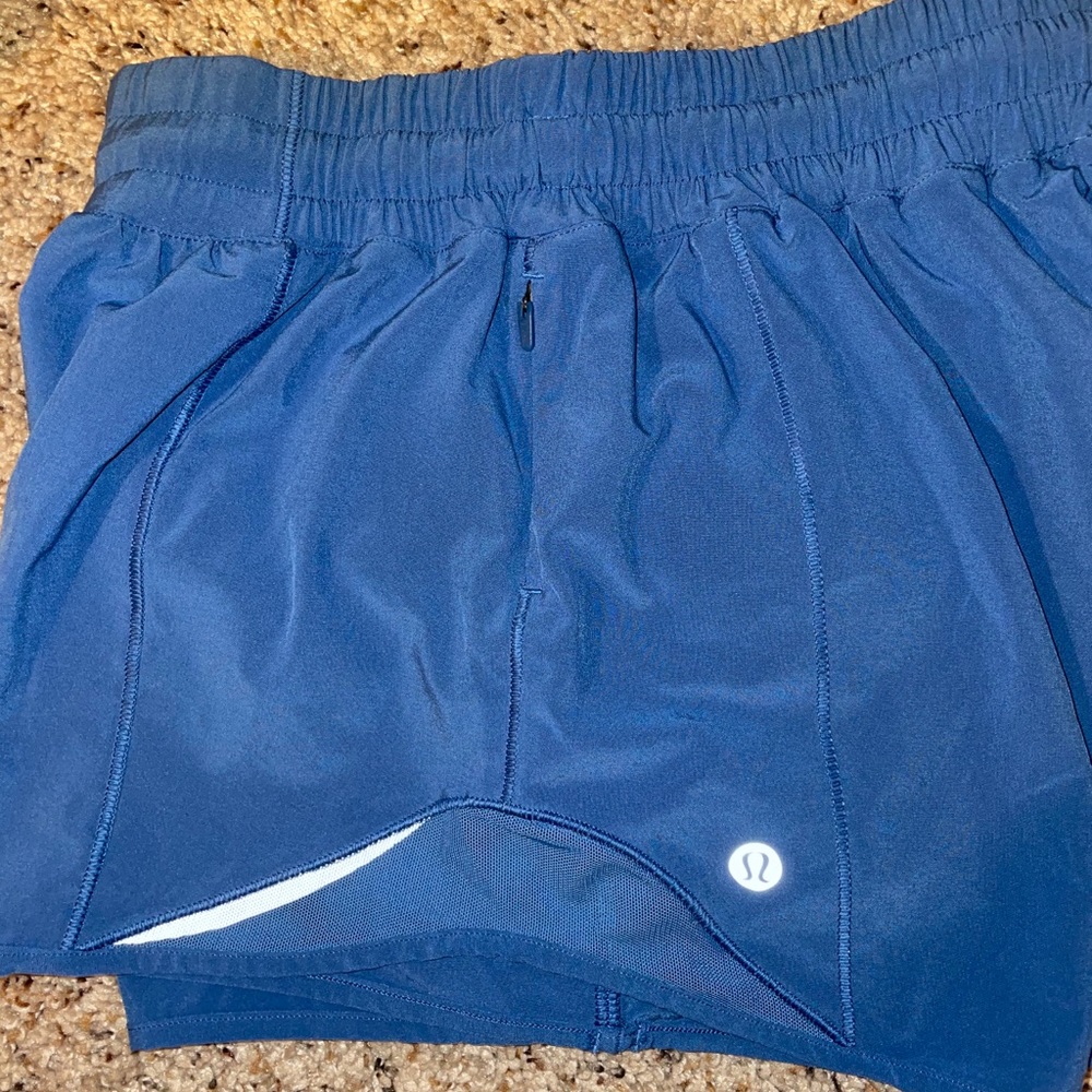 Blue Lululemon Runner Shorts